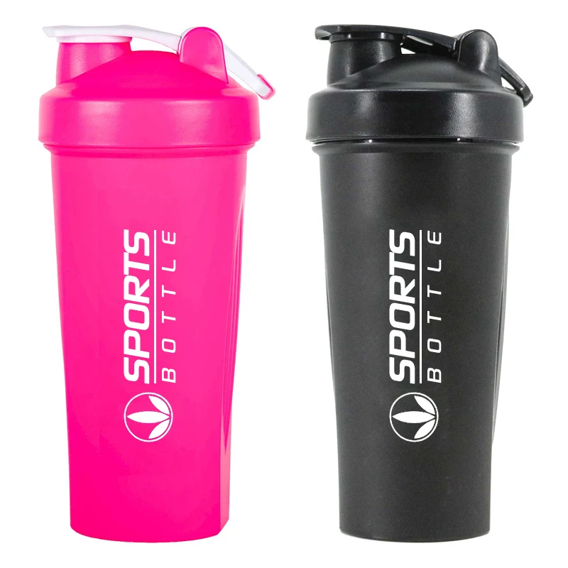 Plastic Gym Protein Shaker Bottle, Wholesale 20 Ounce Custom Logo Color BPA Free Plastic Fitness Gym Shakers Protein Shaker