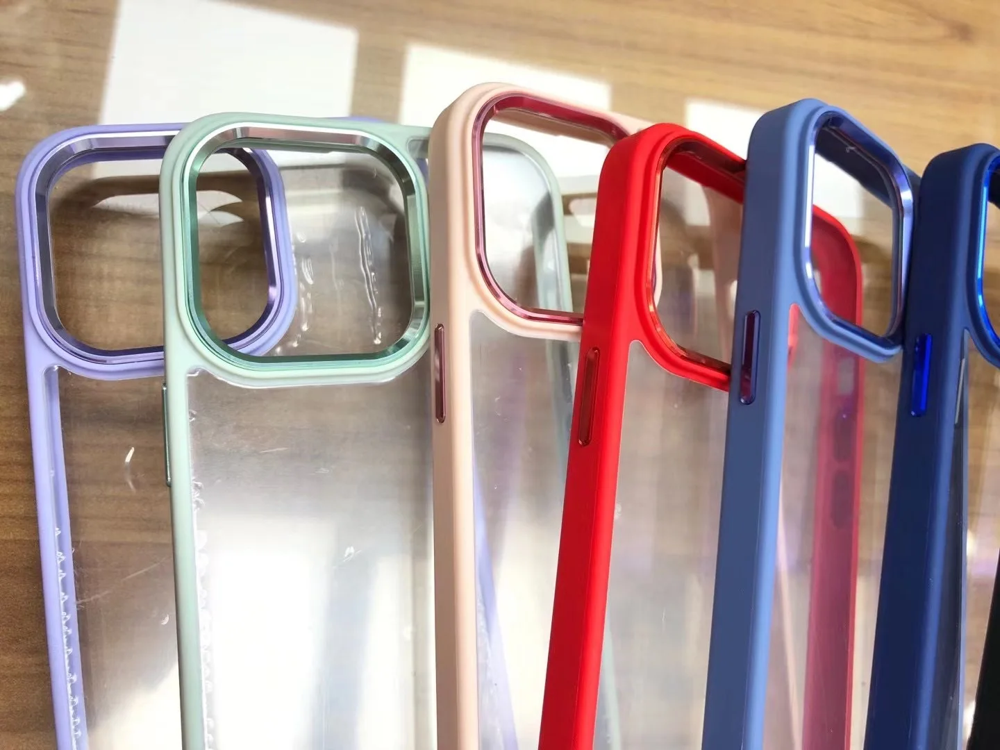 Factory Price Transparent Frosted Waterproof Phone Case for Iphone 1112 13 pro pro Max Metal camera case