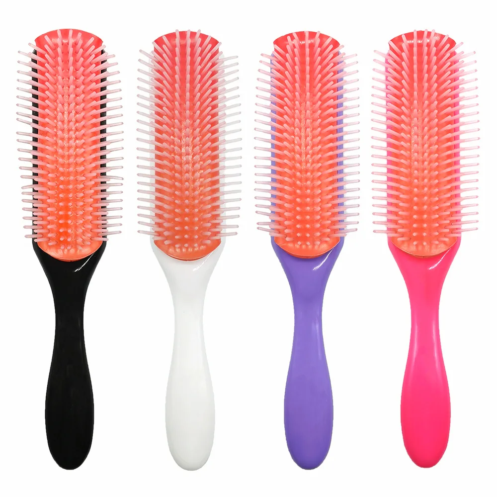 custom bristle curly denman detangle hair brush comb hairbrush set for hair manufacturers women