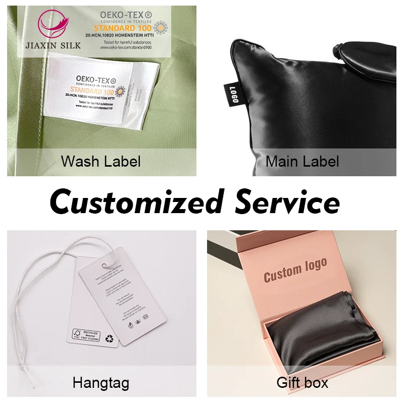 Anti-Bacteria silver ion natural silk pillowcase 16/19/22 Momme for Hair Skin Hidden Zipper Closure Hypoallergenic pillow case