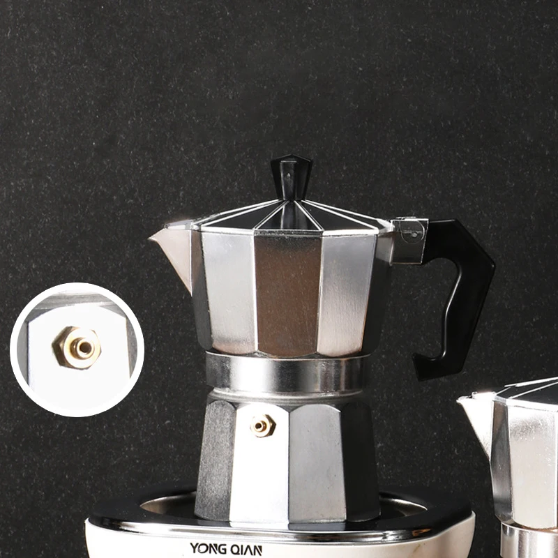 Moka Pot Aluminum Italian Coffee Machine Espresso Coffee Maker For Gas Stove Classic Coffeeware Home Barista Accessories