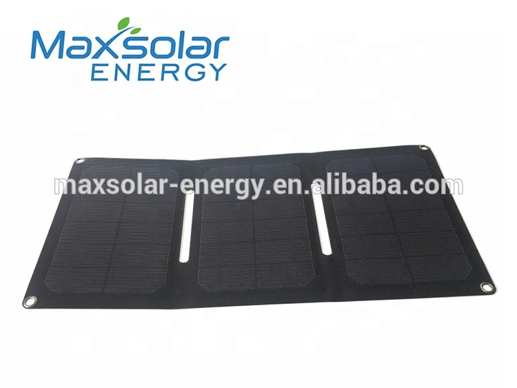 21W  Sunpower cell Blue Folding Solar charger portable battery solar energy