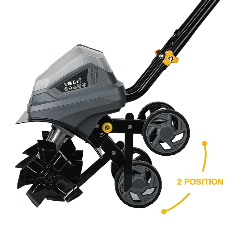 20V Battery-powered garden tiller cultivator Cordless forward-rotating tines