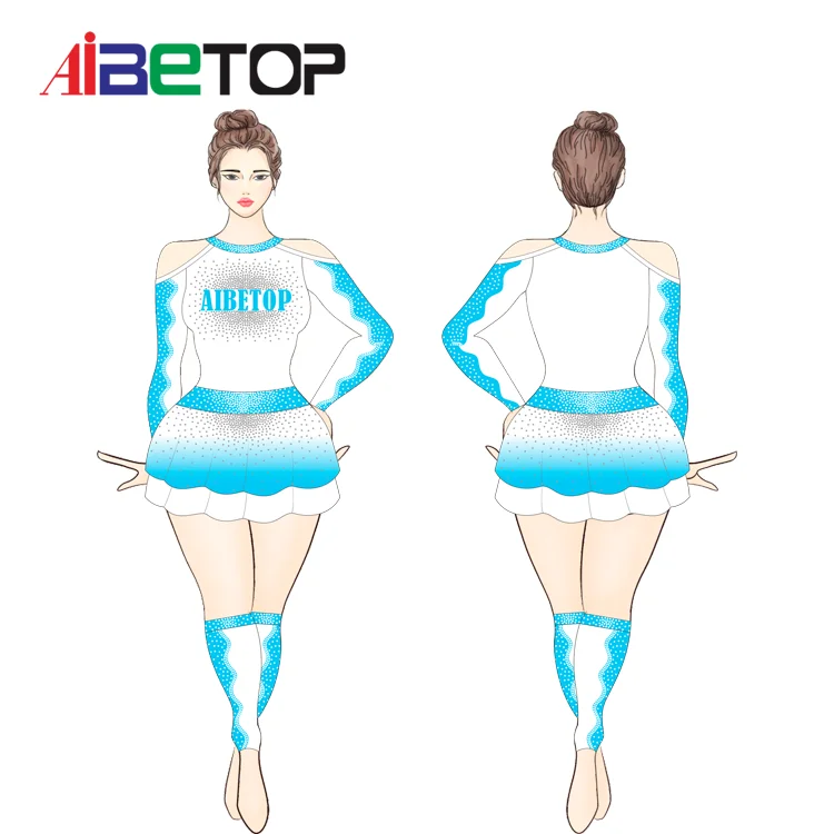 Custom Cheerleader Costume for Girls Uniform Outfit Girls Cheerleading Costume For wholesale