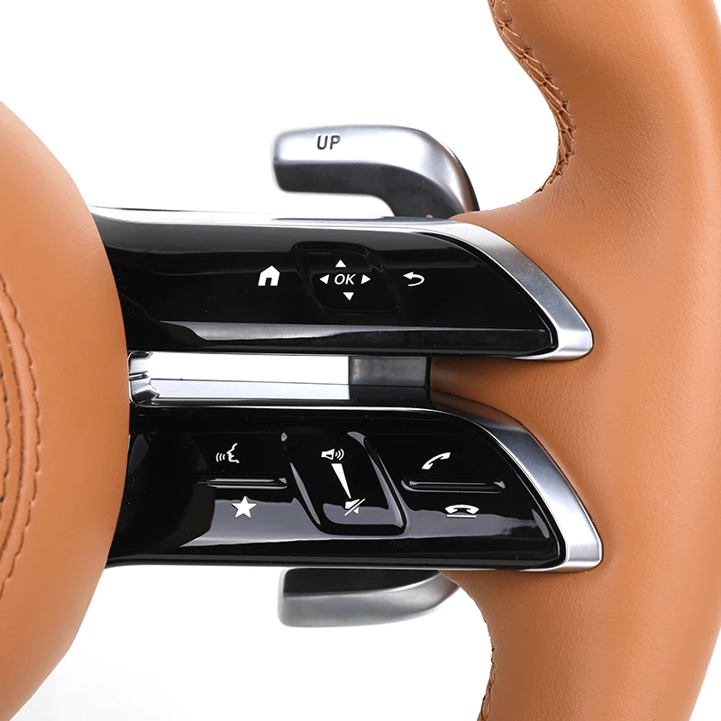 2024 Volant Lenkrad Carbon Steering Wheel for Mercedes Benz W205 W207 CLS W218 W217 C217 X217 W124 GLB C55 C63s C63 AMG Lenkrad