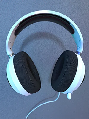 Head-mounted game headset gaming headset virtual surround sound with microphone