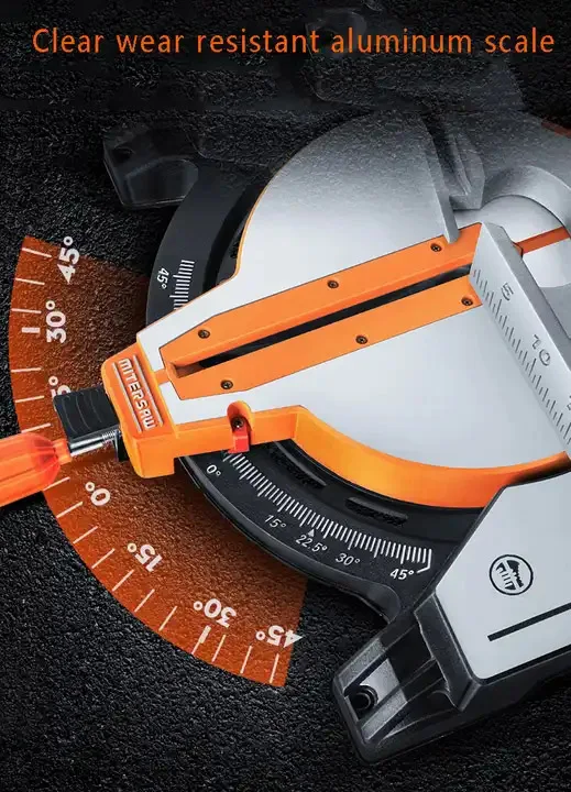 Professional Multifunctional Aluminum Alloy 1400W woodworking cutting  sliding miter saw machine