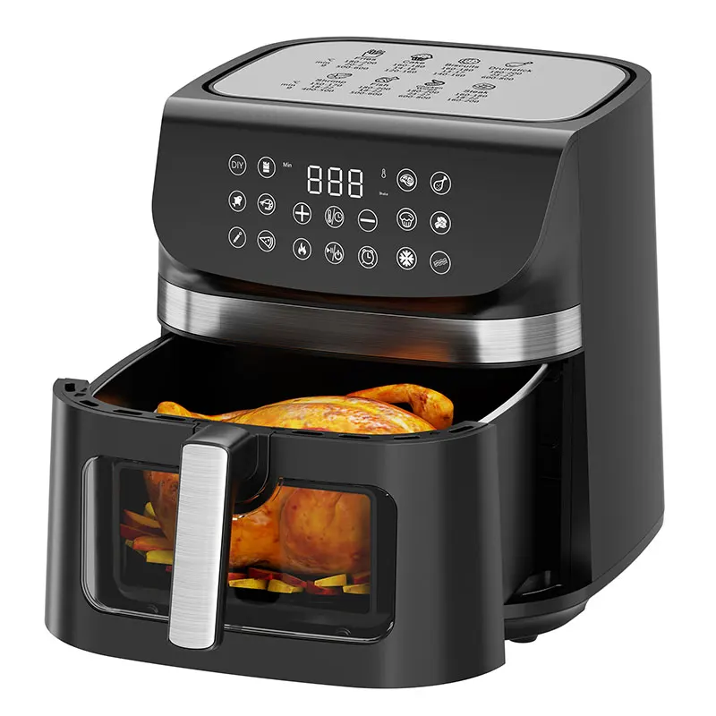 Smart Air Fryers Digitales Bedienfeld Antihaft-elektrische Luft fritte usen zum Verkauf 1200W mit Untersetzer