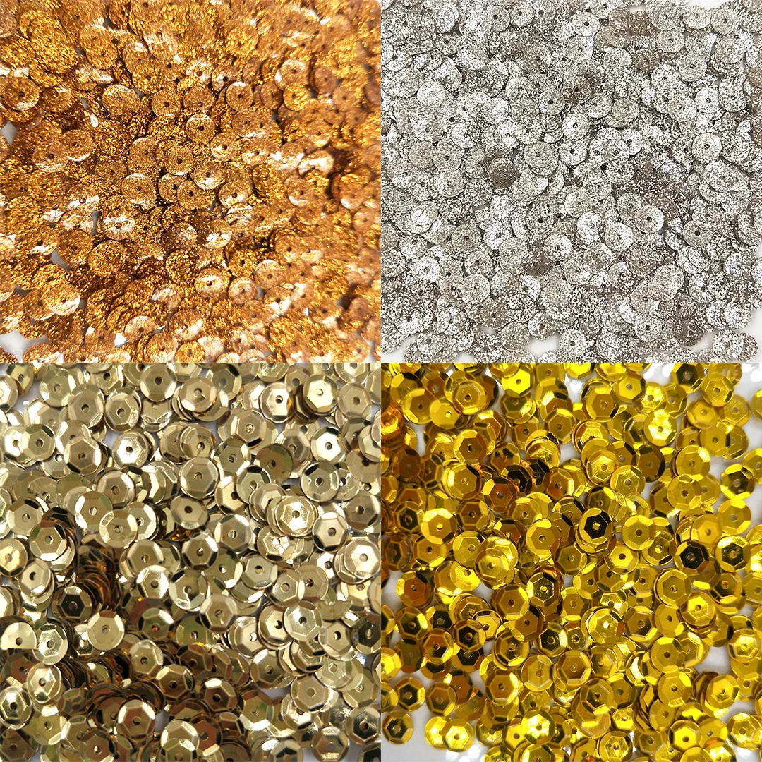 Mix Sizes/Shapes Flake Cup Confetti Sewing Craft Loose Sequins Paillettes Wholesale Christmas Glitter for Festival Decoration