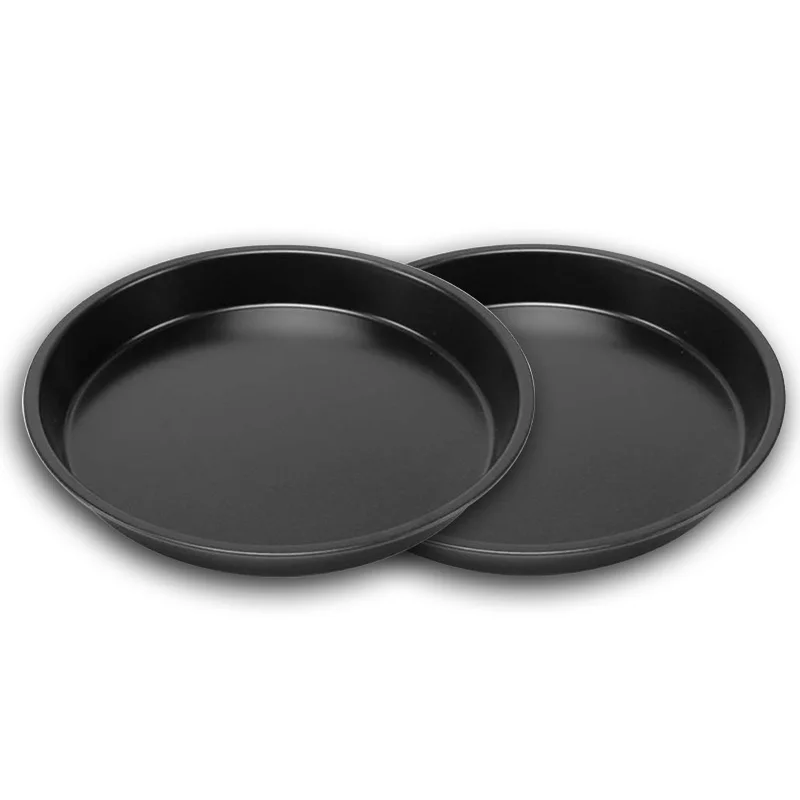 Pizza Pan 6 inches Round Pizza Plate Deep Dish Tray Carbon Steel Non-stick Mold Baking tray carbon steel pizza pan