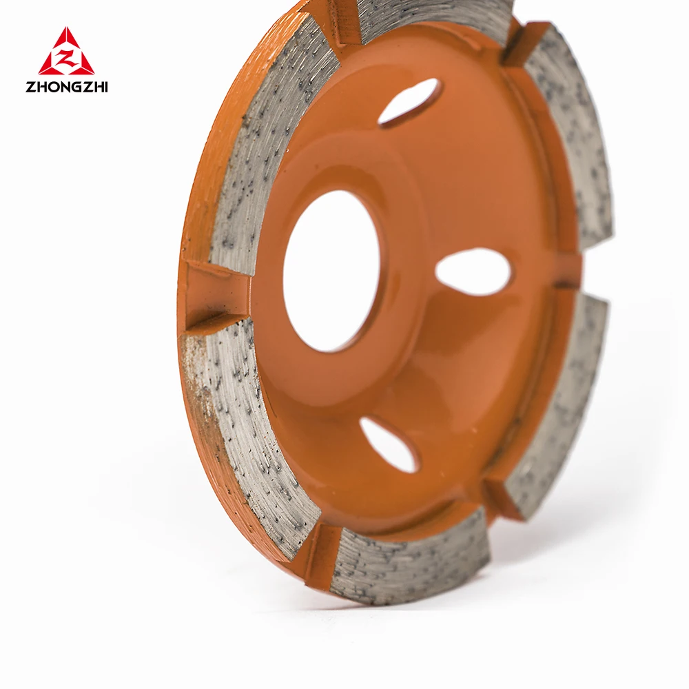 Double Row PCD Cup Wheel Epoxy Mastic Thinset Glue Stucco Tough Concrete Coating Removal PCD Grinding Cup Wheel