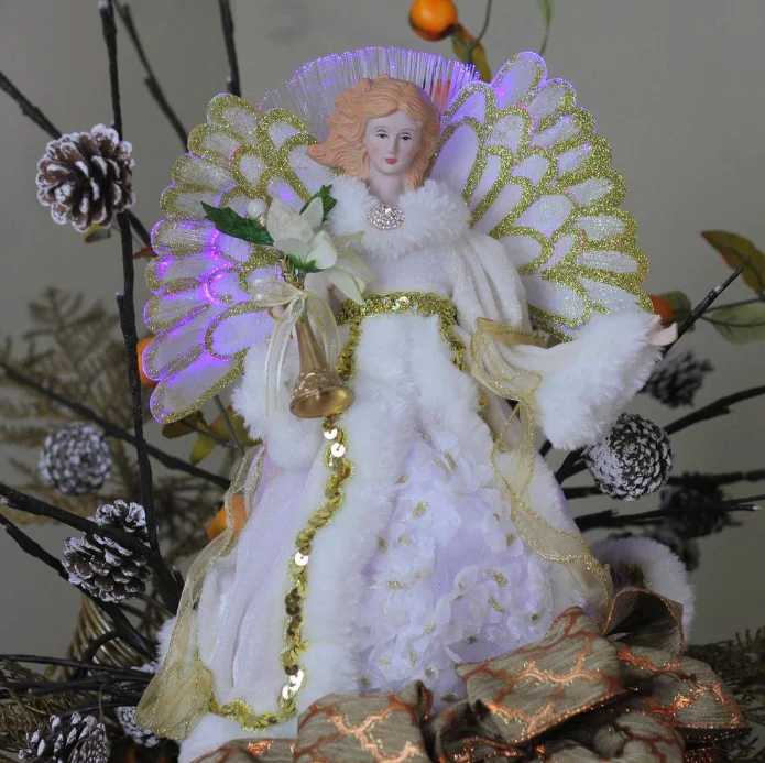 
led table top light rotating christmas tree ornaments personalized 