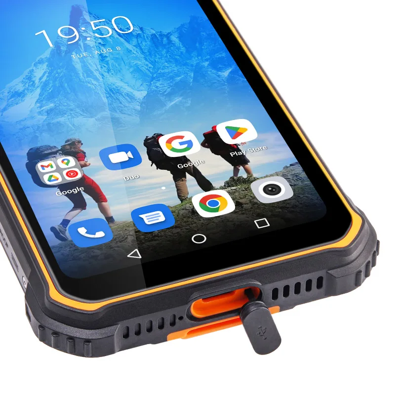 UNIWA F910 6.2' FHD LED NFC IP69K Rugged Android Smartphone 12GB 10000mAh Battery Octa Core 120Hz Shockproof Night Vision