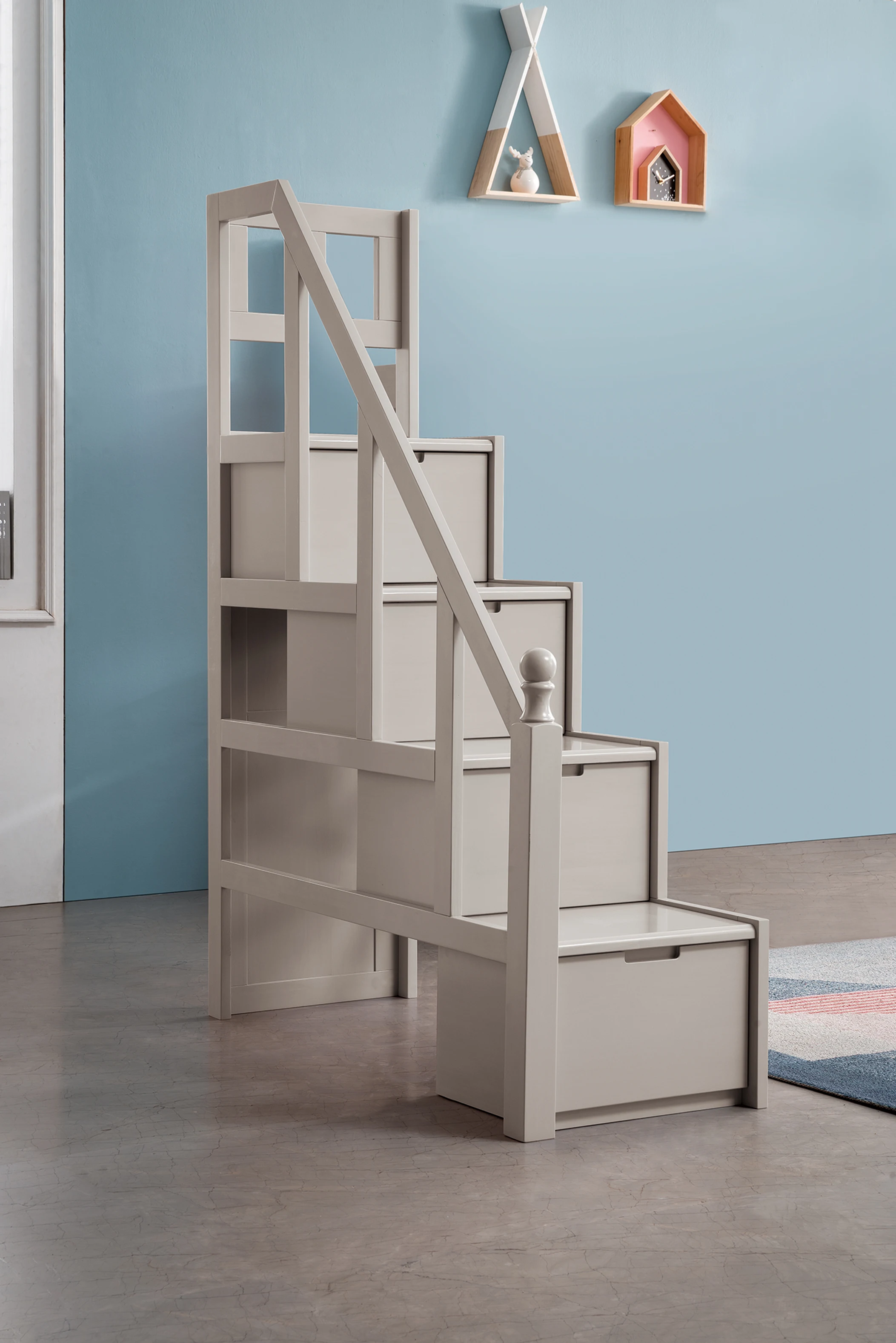 
Environmentally Friendly Cabinets Design Kids Room Furniture Children Bunk Bed with Desk 