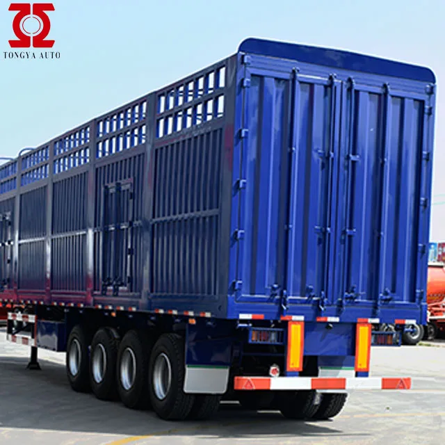 TONGYA Side Wall Open Truck Cargo transport Fence Semi Trailer