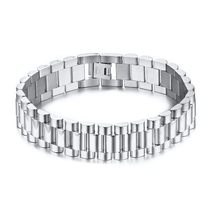 Wholesale fashion man jewelry stainless steel watch band bracelet men bracelet