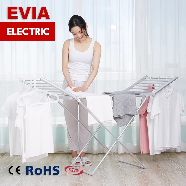 
 EVIA Lavadora Secadora Tendederos De Ropa De Aluminio Secador De Ropa Portatil  