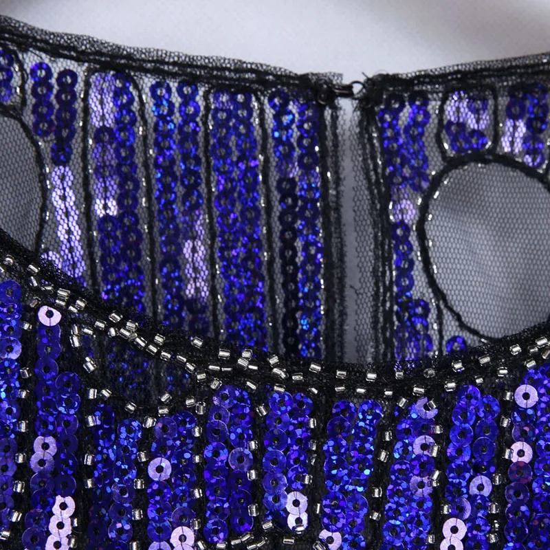 YIZHIQIU cheap long sleeve sequin top beaded sequin blouse