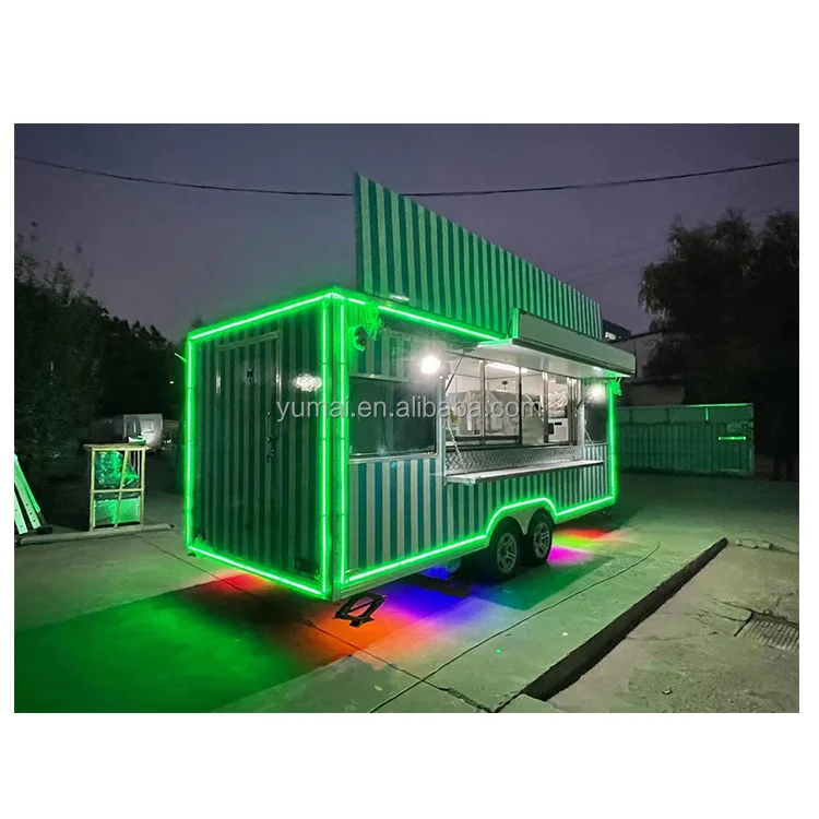 DOT Food Trailer Truck Ice Cream Hot Dog Machinery Factory Directly Sell Mobile Hot Dog Cart Kiosk