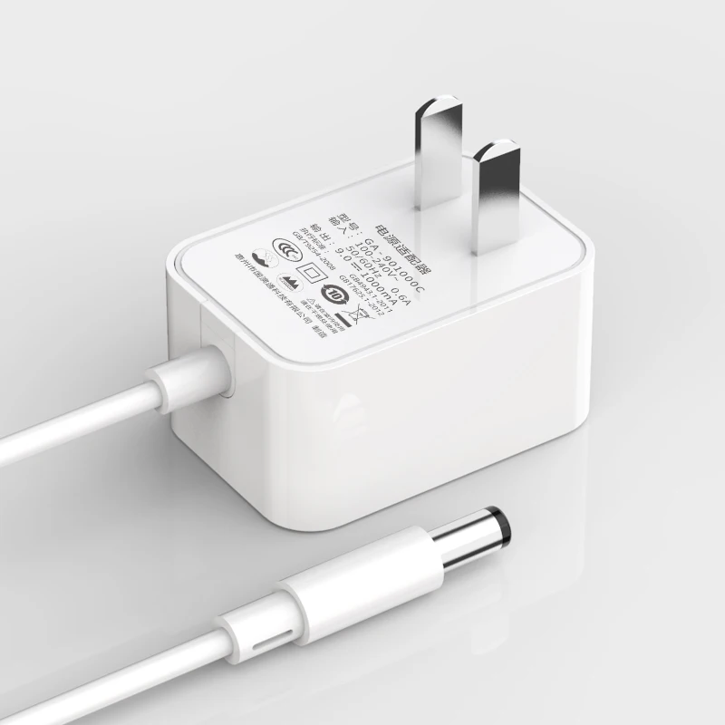 9V 1A China standards 3C certification CCC high quality switching power supply power adapter 9W small appliance universal plug