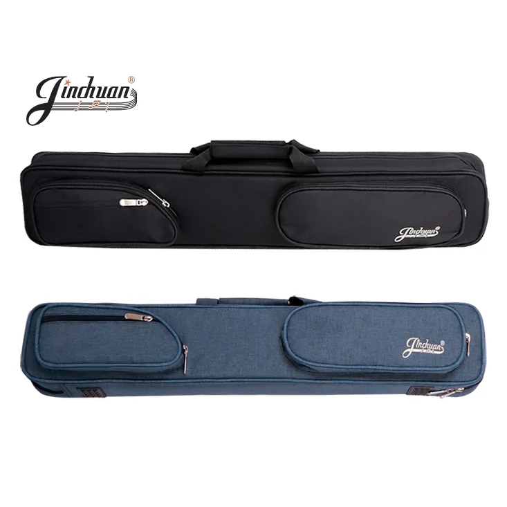 Wholesale Oxford material waterproof 7 Holes 4 Shafts 3 Butts high-quanlity pool cue bag soft pool cue case