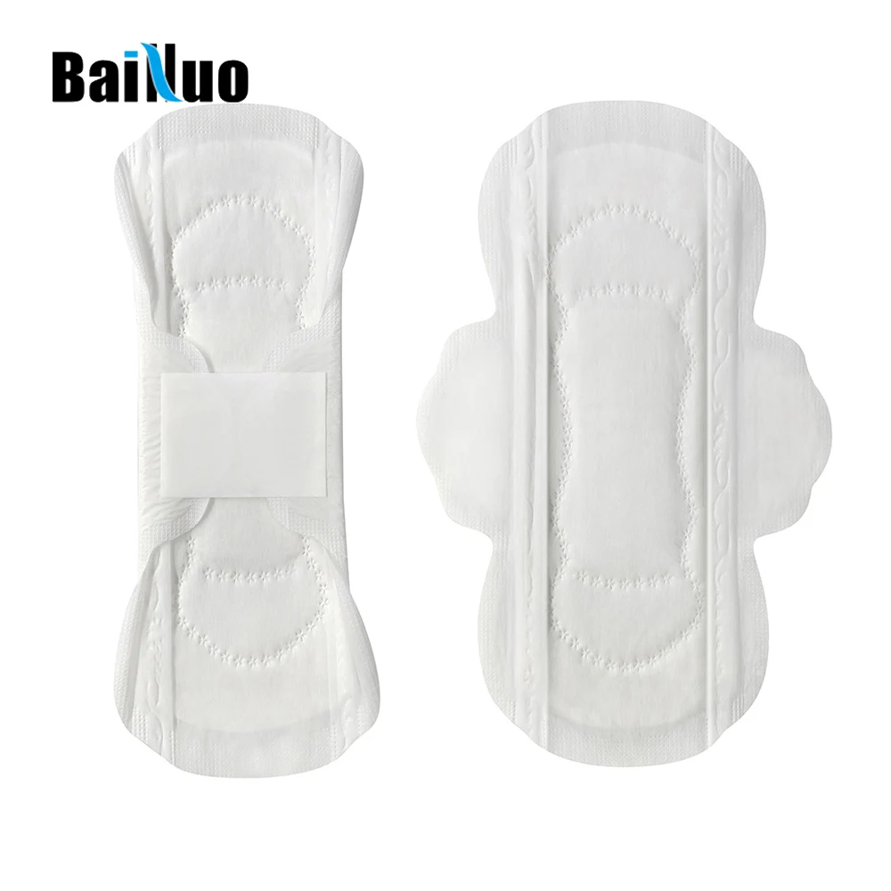 Оптовая продажа, ультратонкие дышащие гигиенические прокладки из органического хлопка, женские гигиенические прокладки с крыльями, менструальные полотенца