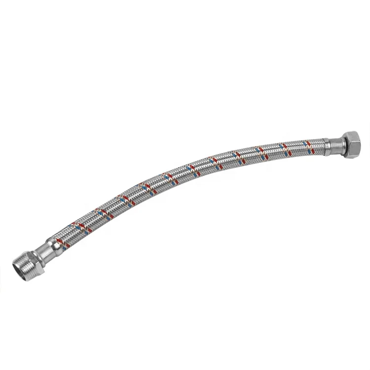 Wholesale Best Price Red Blue 201 Stainless Steel Braided Water Hose OEM ODM Bulk Braided Hose Pipe