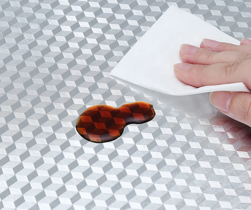 Best Price Silver Gold Aluminum Foil Adhesive Wallpaper Oil Proof