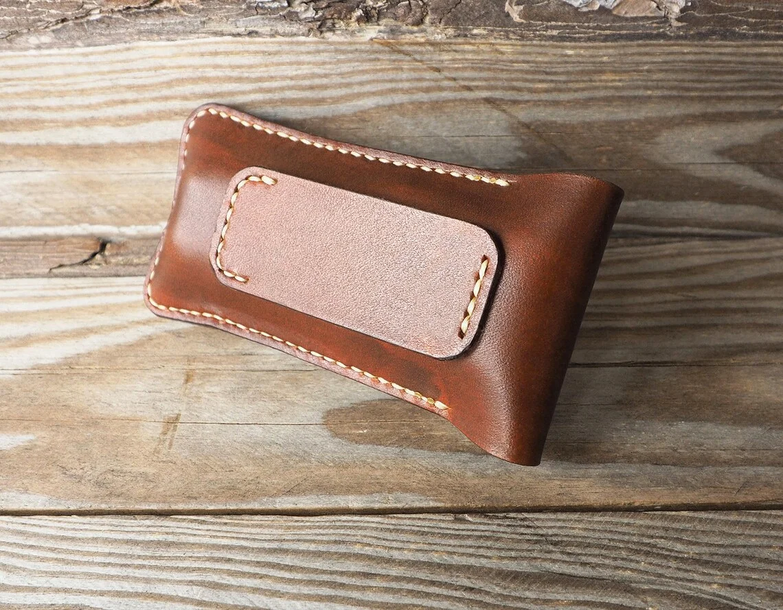 Leather Man Multi Tool Sheath for Charge Wave Sidekick or Wing Man Leather EDC Pouch Organizer with Belt Loop