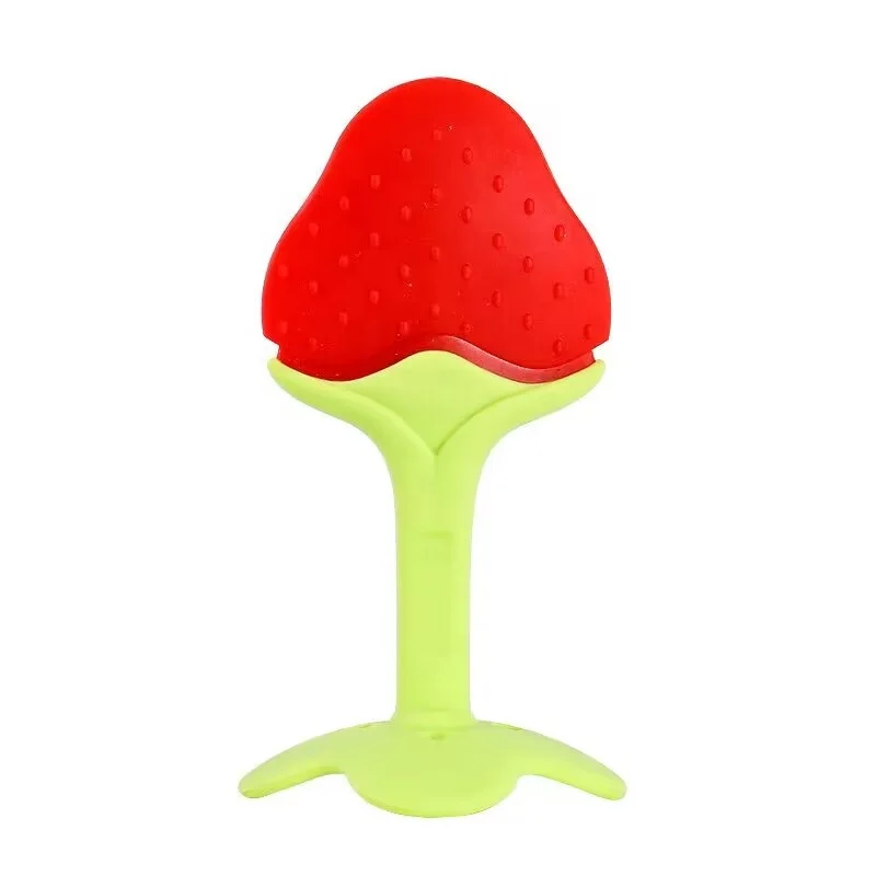 Baby Teething Toys  BPA Free Infant and Toddler Silicone fruit shape pacifier Babies Soothe Gums