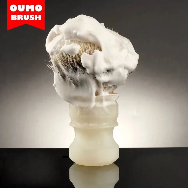 OUMO- Mens SOUL 100% vegan shaving soaps shaving cream shaving brush