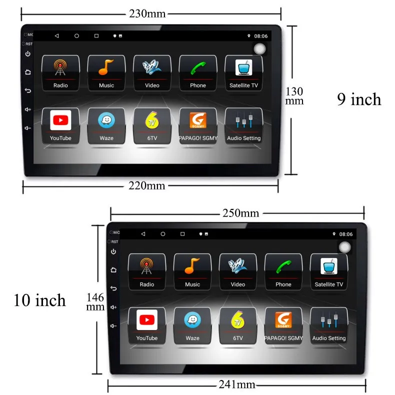Android Car Multimedia player Radio For GMC Yukon Sierra Buick Enclave Chevrolet Tahoe silverado Hummer Pontiac Saturn Car video