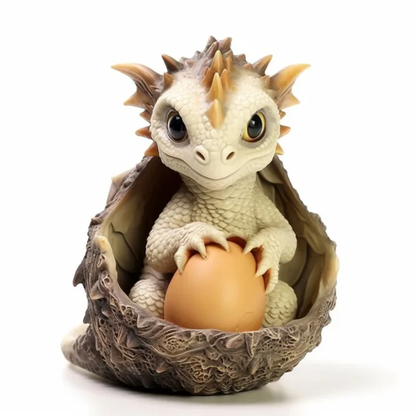 Lava Dragon Egg Resin Statue Ornamental Dinosaur Eggs Home Decor Collection Kid Gift Toy M-317
