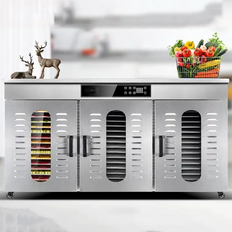 80-layers Food dehydrator Commercial/home dual-use food dryer Stainless steel fruit vegetable drying machine 220V 6000W