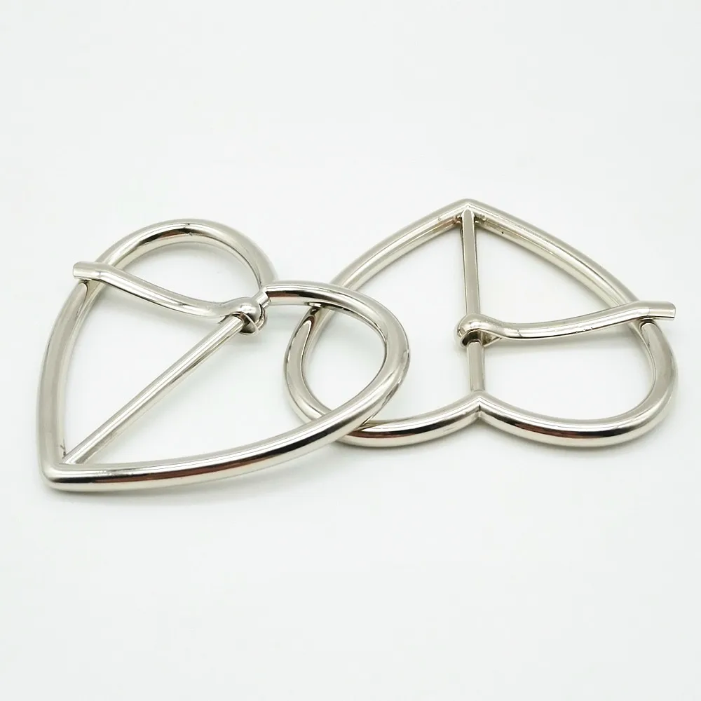 K2217 39mm inner size heart shape belt buckle fashion lady women belt buckle