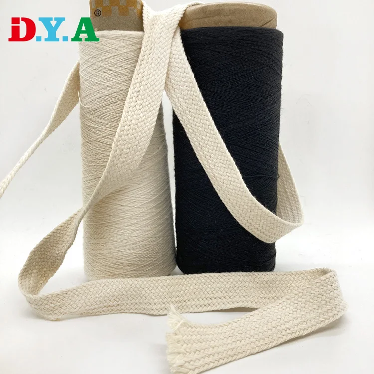 2cm Single Layer Braided String Cotton Cord Cotton Lace for Waistband Clothing Accessories