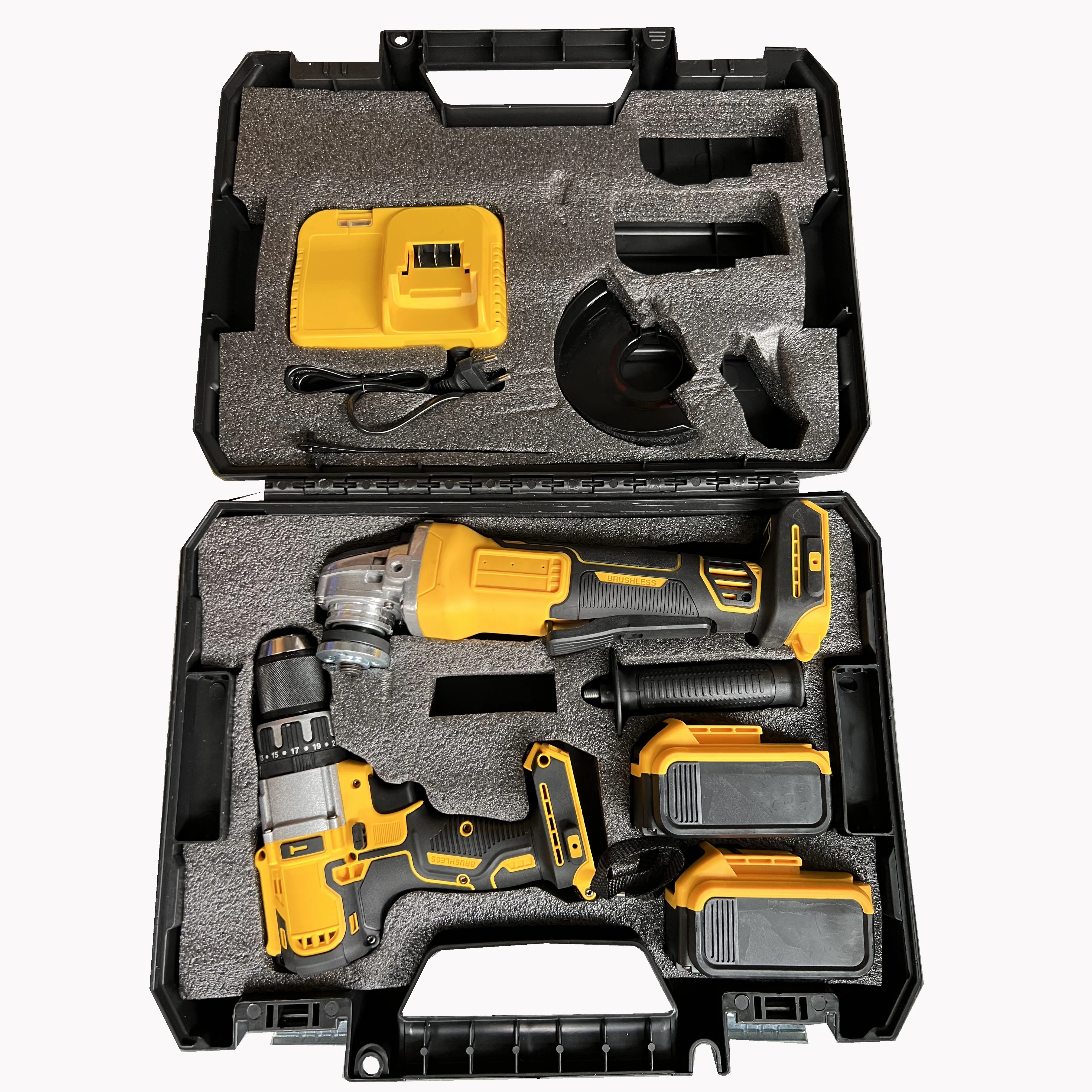 Cordless Brushless Wrench Angle Grinder Electric Hammer Drill Combination Power Multi Tool Kit Electric Tools