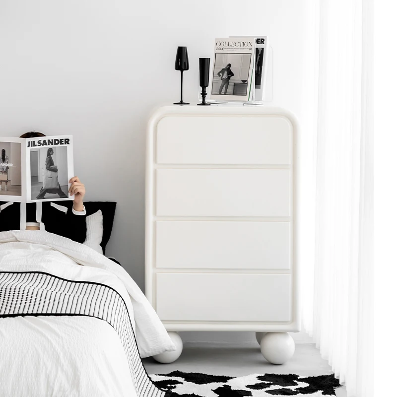 Contracted modern four bucket cabinet living room bedroom light luxury storage cabinet small family drawer storage cabinet