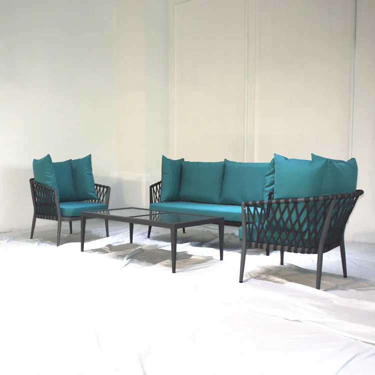 best seller  house furniture plastic wicker sofa set rattan patio living room modern furniture