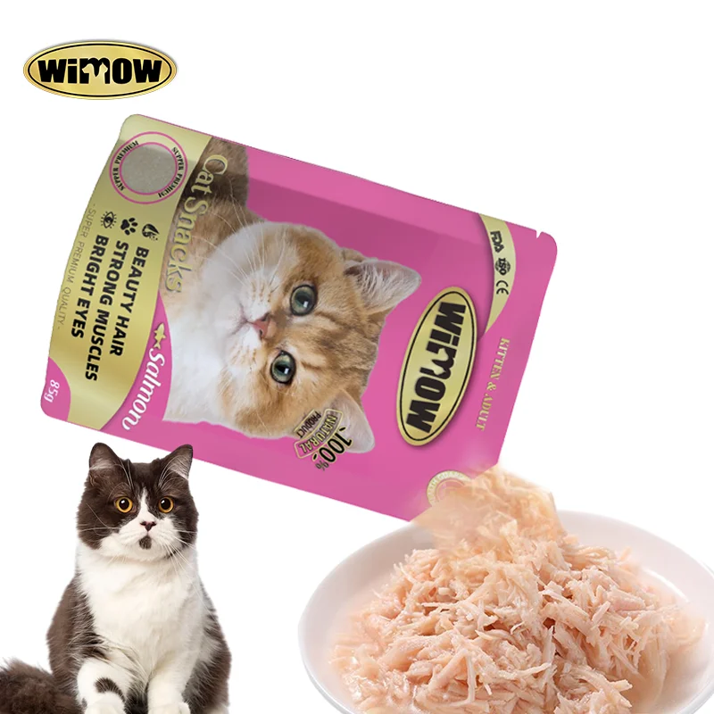 WIMOW OEM ODE Premium Wet Cat Food Pouches with Goat Milk and Chicken for Kittens