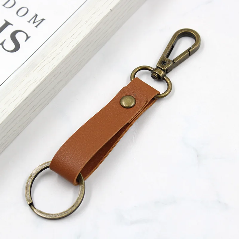New arrived Leather Valet Keychain Leather Key Chain with Belt Loop Clip for Keys