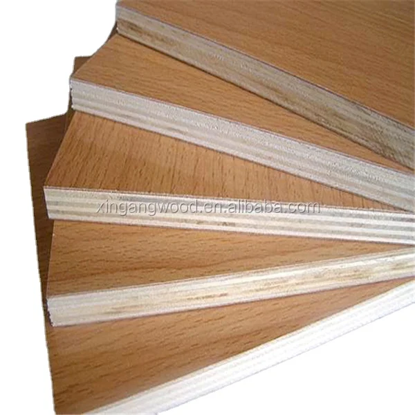 Melamine coated paper commercial plywood for furniture used.