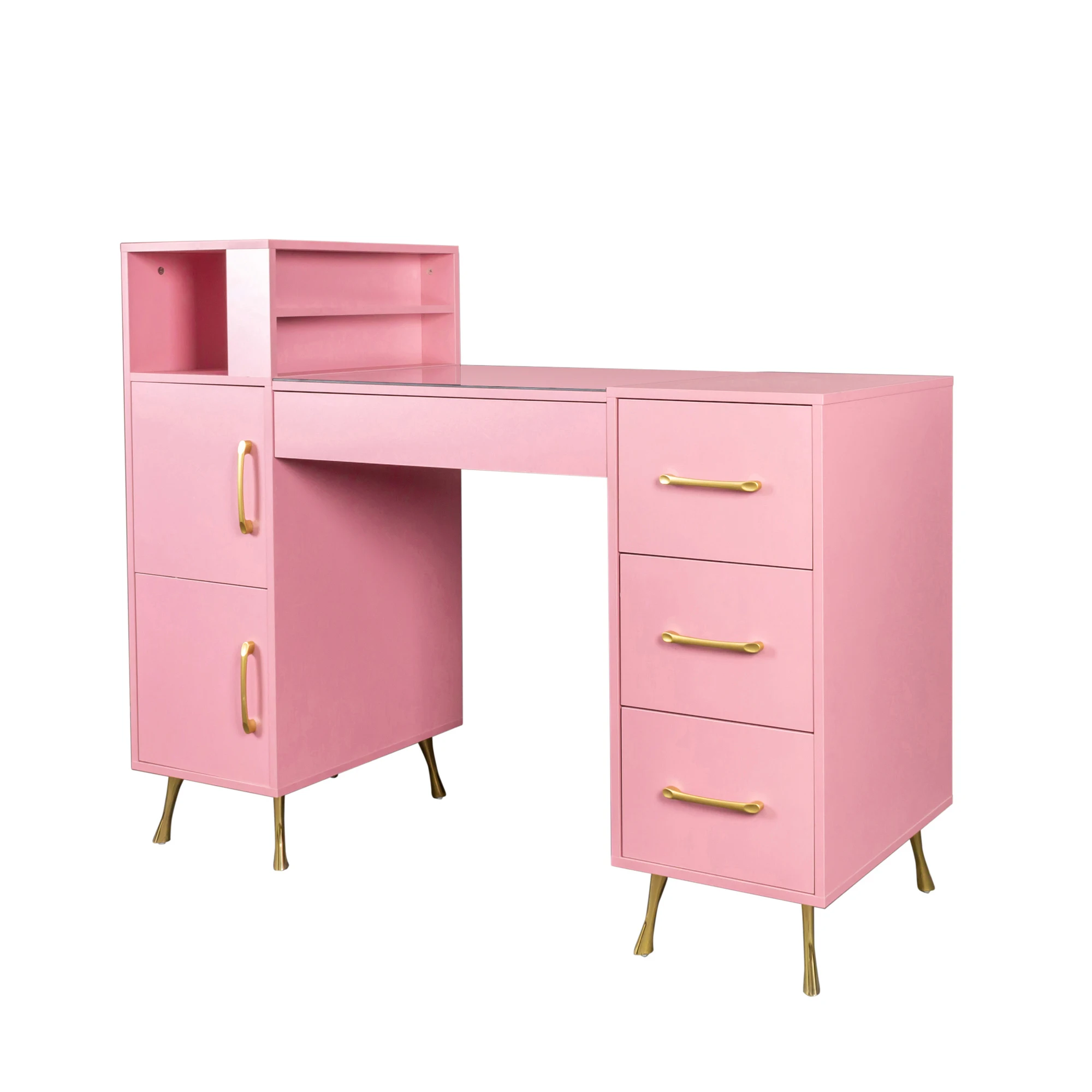 nail art equipment modern design manicure nail table beauty salon desk nail makeup desk salon furniture wood standard packing