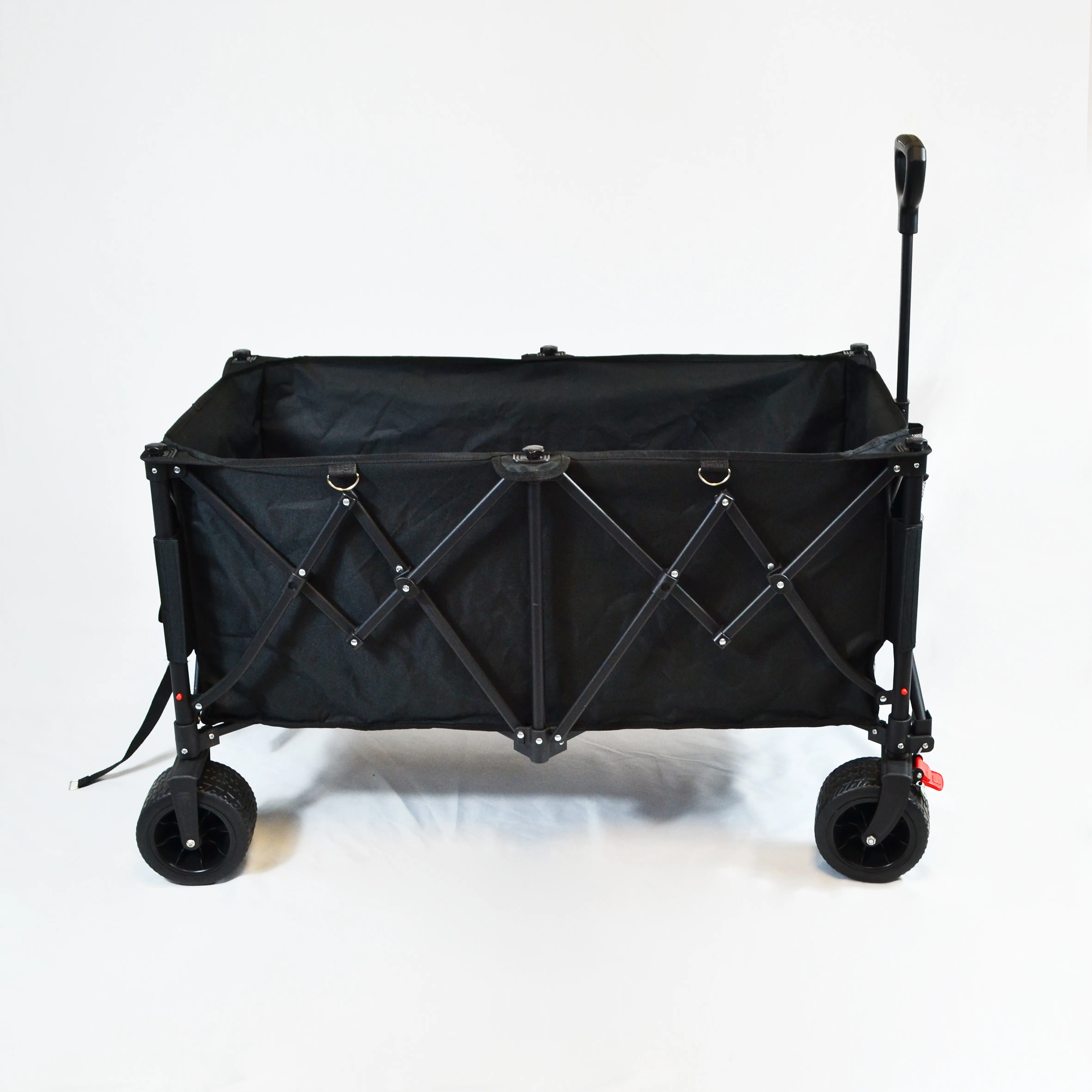 Wholesale Outdoor Camping Heavy Duty Portable Foldable Handle Garden Shopping Camp Wagon Trolley Cart Car With 8 Inch Wheel