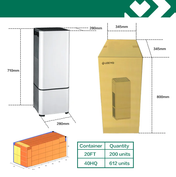 Trion Air Cleaner Industrial Ozone Generator Home Smart Negative Ion Generator Air Purifier