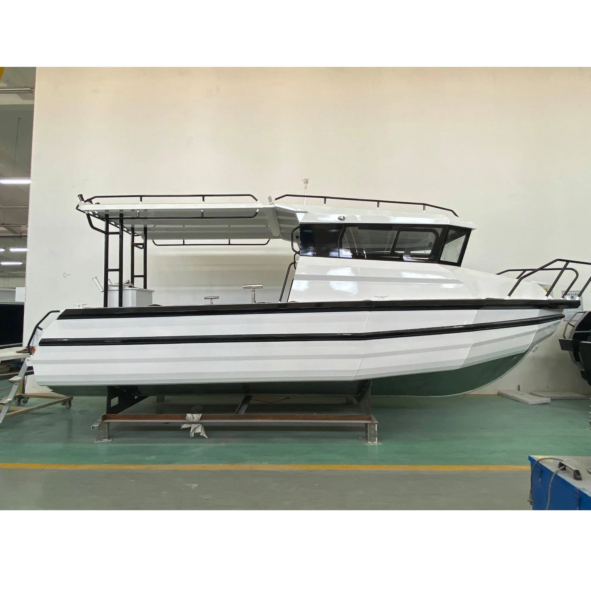 6-7m aluminum speed sport luxury yacht fishing boat with extended hard top