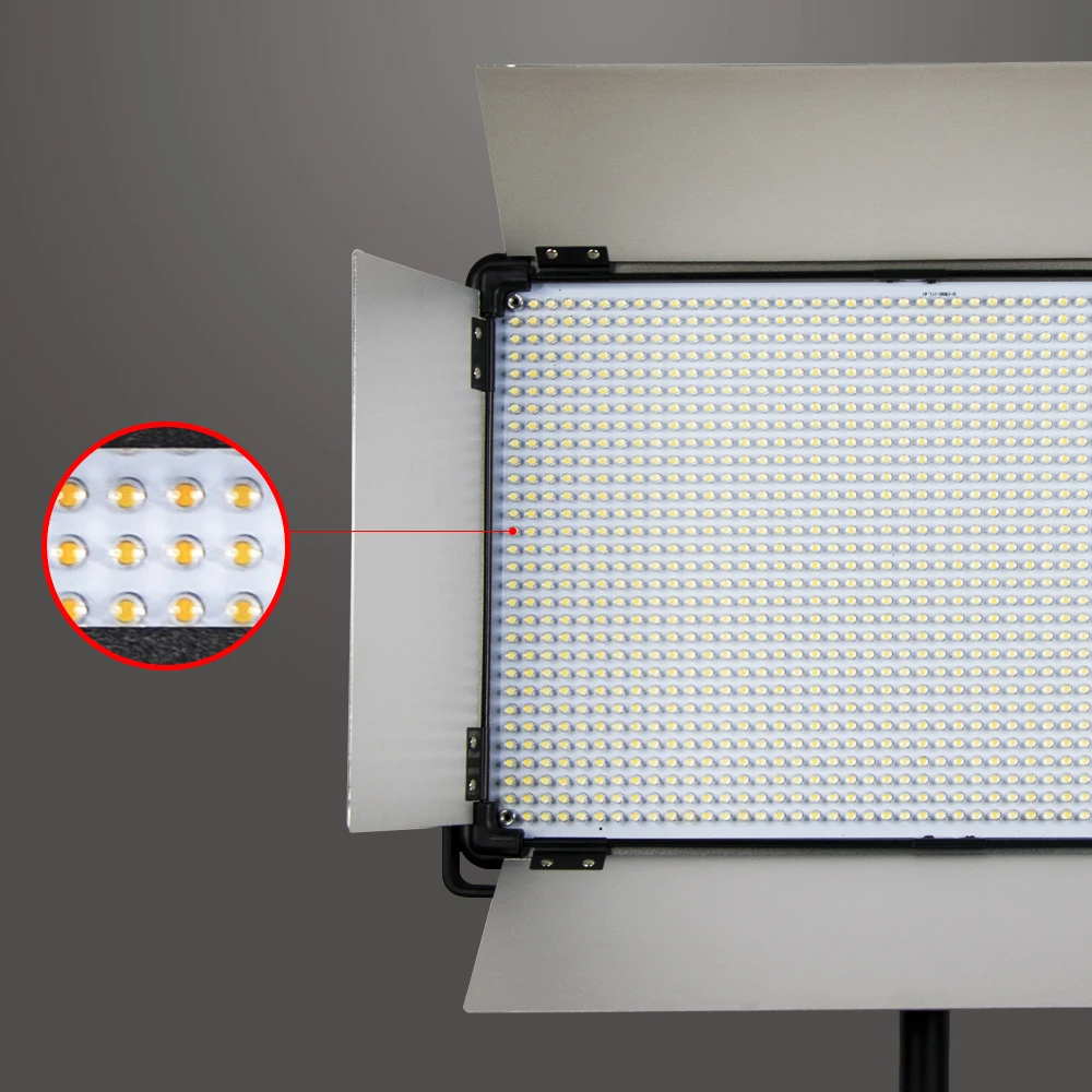 Yidoblo 9700lm video lighting equipment D-1500II youtube premium led panel light CCT mode 3200-5500k for professional audio