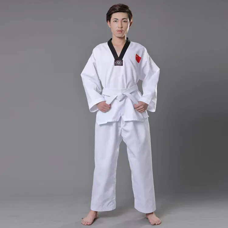 Low Price Multi-Colored Polyester / Cotton Taekwondo Uniform Suits for