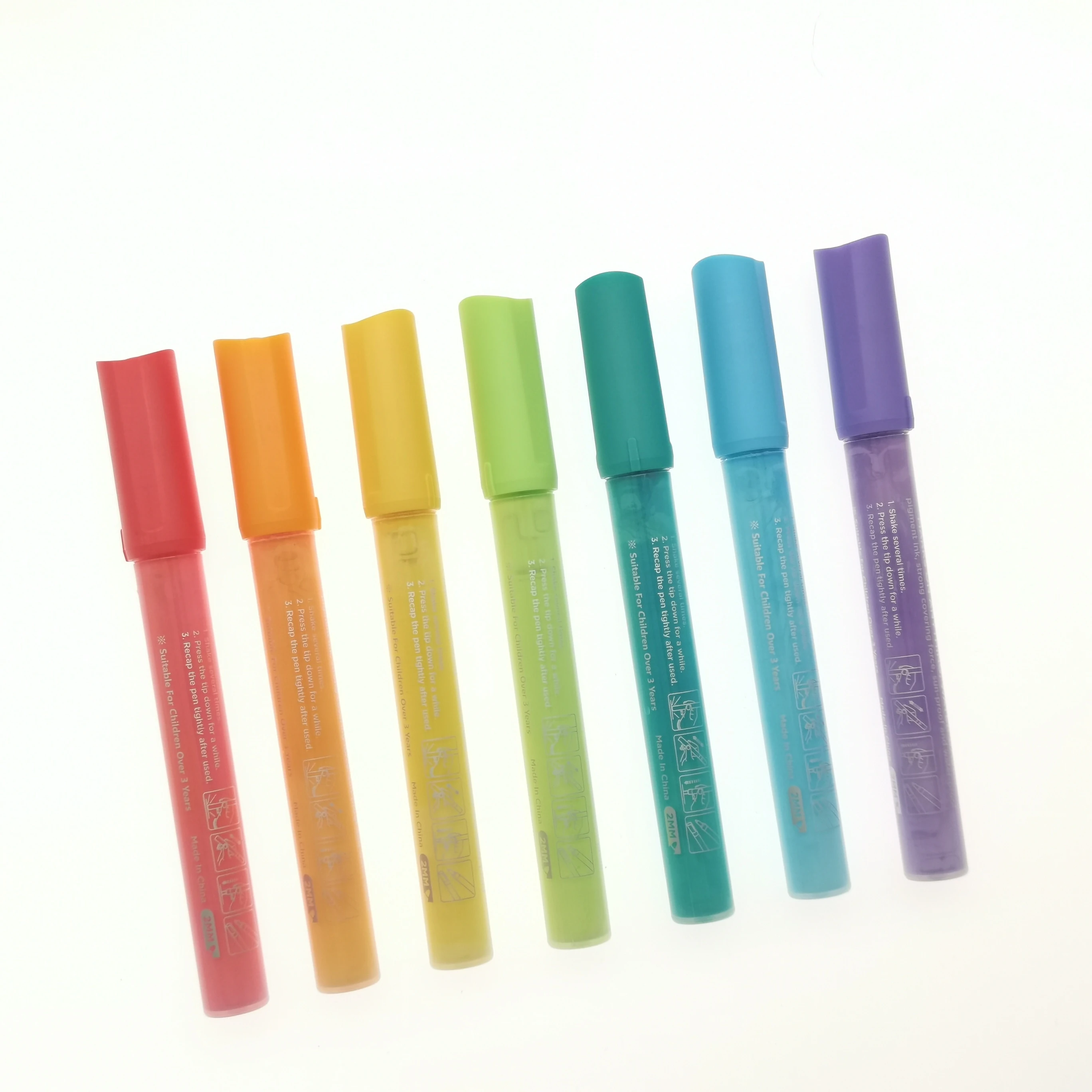 Хорошо съемный набор стойких акриловых маркеров, 28 цветов