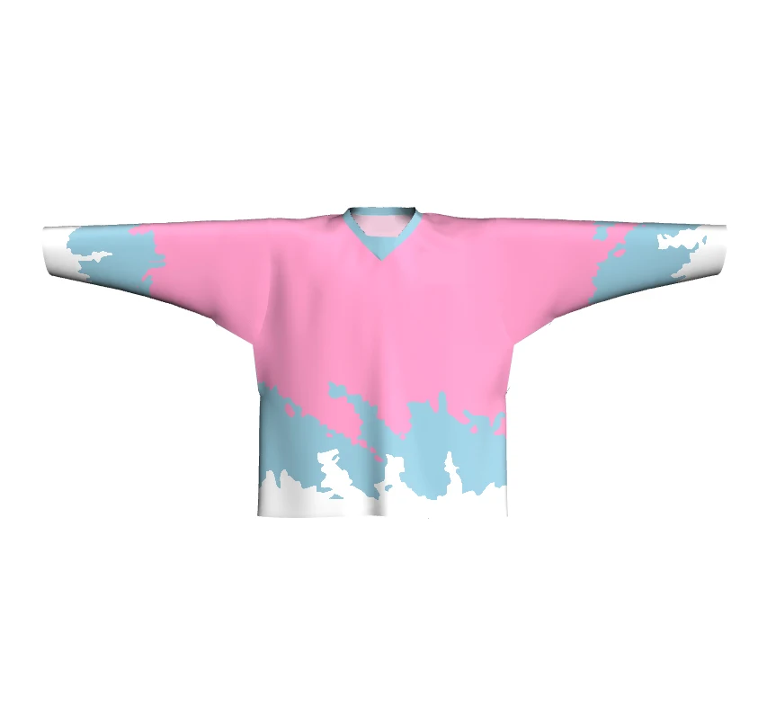 high quality pink custom women ice hockey jersey suit